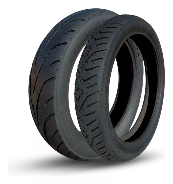 Pneu Sport Black Tyres Twister 100/80-17 + 140/70-17 S66 - Imagem 2