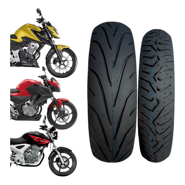 Pneu Black Tyres Twister 100/80-17 + 140/70-17 S 70 2 Unid. - Imagem 3