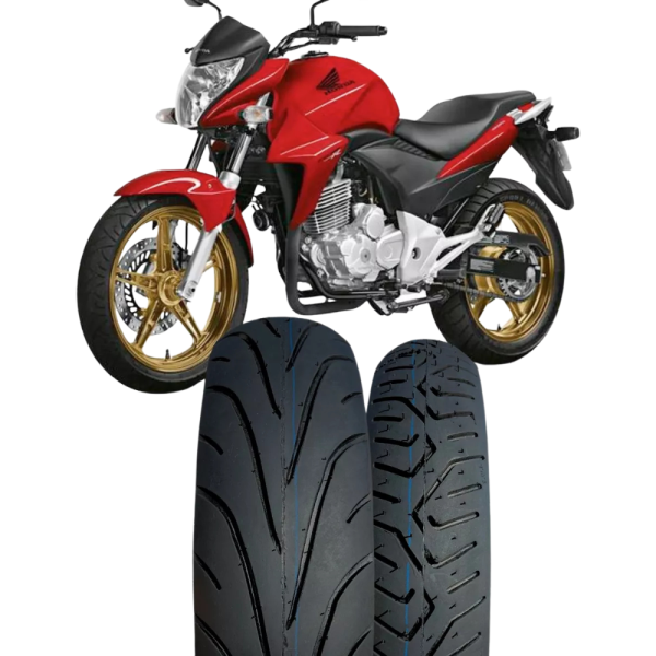 Pneu Black Tyres Twister 100/80-17 + 140/70-17 S 70 2 Unid. - Imagem 2